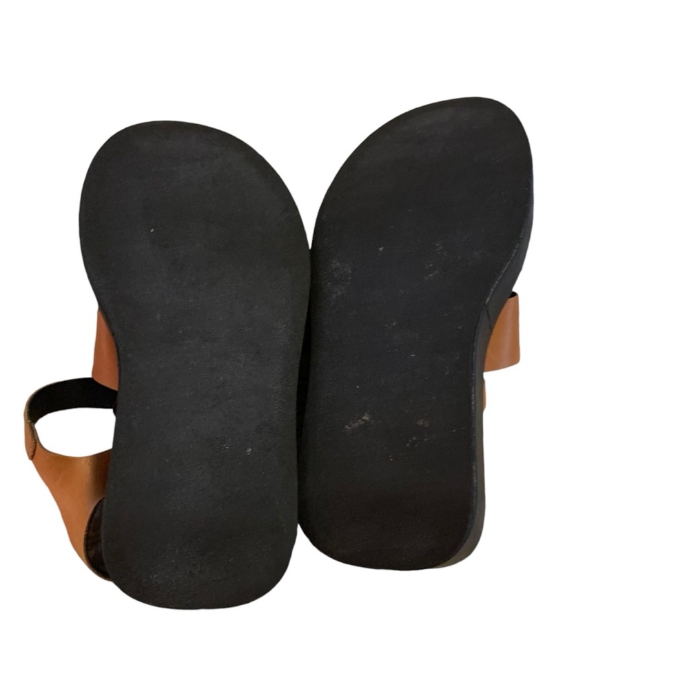 Free People Tan Leather Platform Sandals - Picture 5 of 7